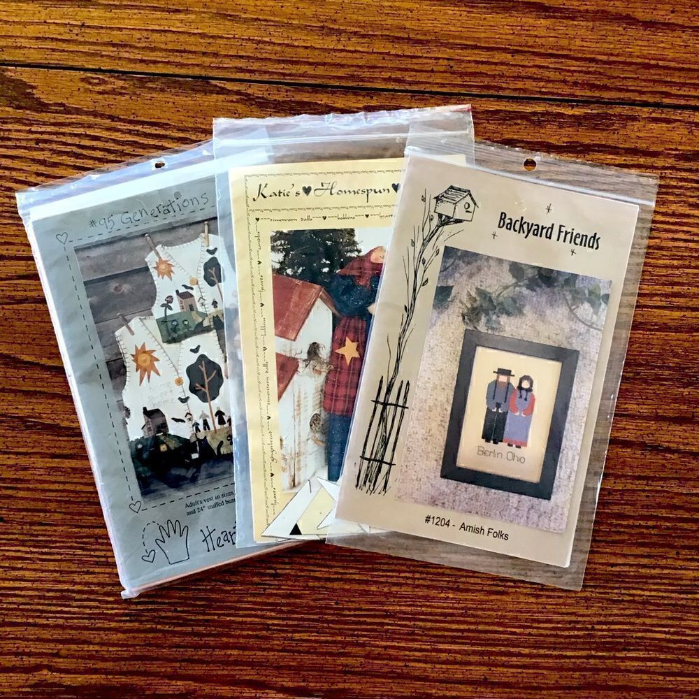 Lot of 3 Crafting Patterns